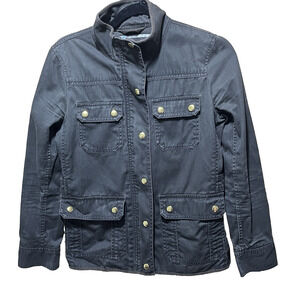 Women SZ S Green Utility Jacket Cargo Field Gorpcore Boyfriend Retro Grunge